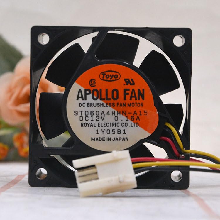 12V 0.16A STD60A4HHN-A15 6025 6CM Stop Alarm Fan