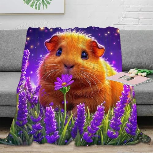 Plaid cochon d'guinée microfibre chaude grande couverture de lit - 2