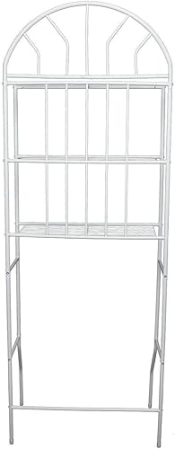 Miniatura 7 de Estante de almacenamiento de 3 niveles sobre el inodoro, soporte organizador de baño, estante de metal ahorrador de espacio, estante independiente