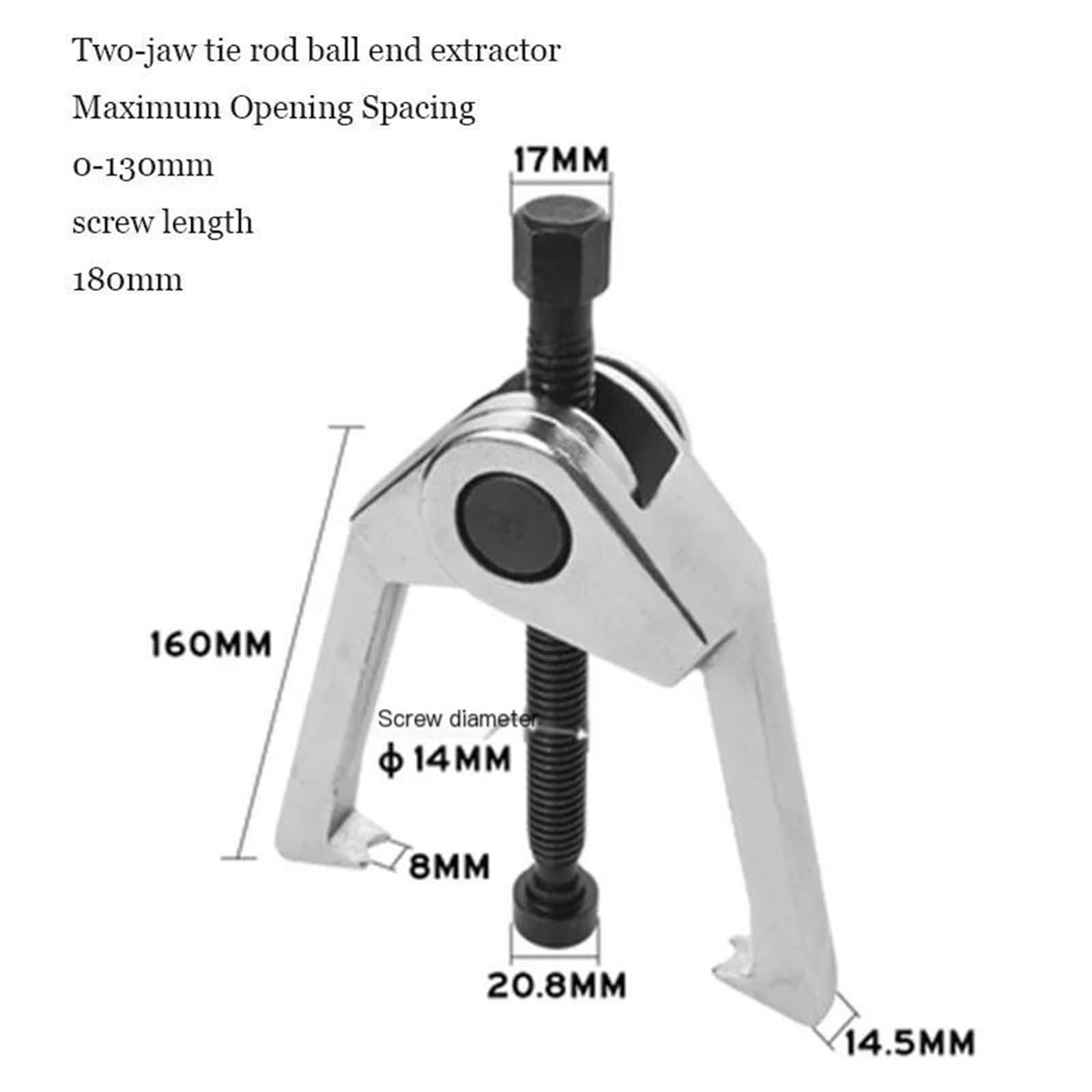 Sway Bar Przegub Kulowy Zestaw Wielofunkcyjne narzędzie do zdejmowania głowicy kulowej, ściągacz głowicy kulowej dolnego wahacza, ściągacz głowicy kulowej drążka kierowniczego(5)