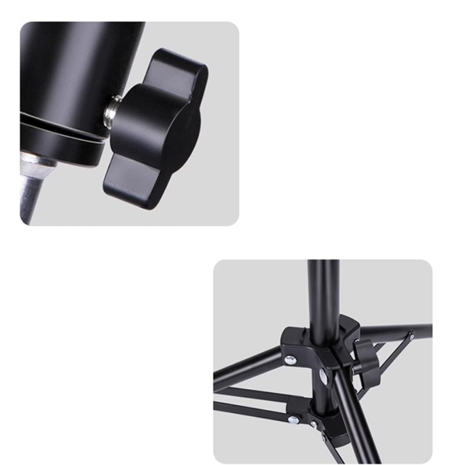 Regulowany stojak na projektor, teleskopowy uchwyt na statyw do użytku domowego, uchwyt podłogowy, zagłówek łóżka lub blat, perforowany trójkątny design 1-44 cm