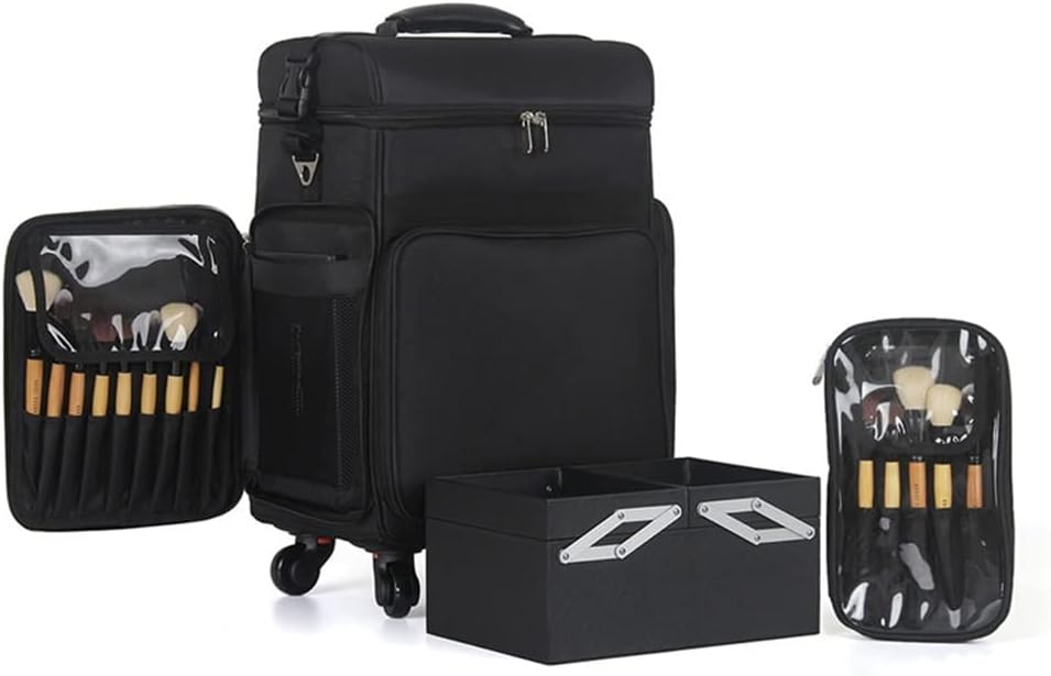 Cosmetic Case Travel Large Capacity Cosmetic Storage Toolbox Beauty Lady Nail Art Tattoo Trolley Case