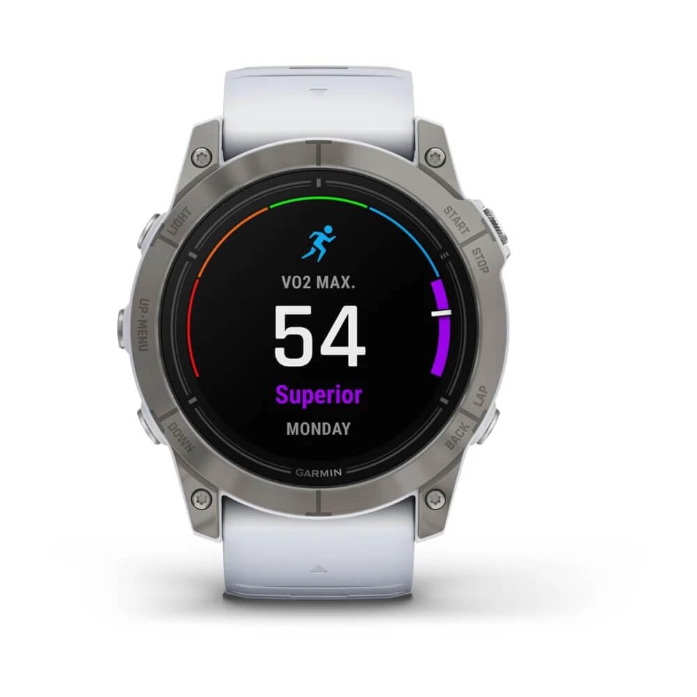 Garmin Epix Pro (Gen 2) Sapphire Edition Smartwatch With Silicone Band, 51 Mm Case, White 753759318239