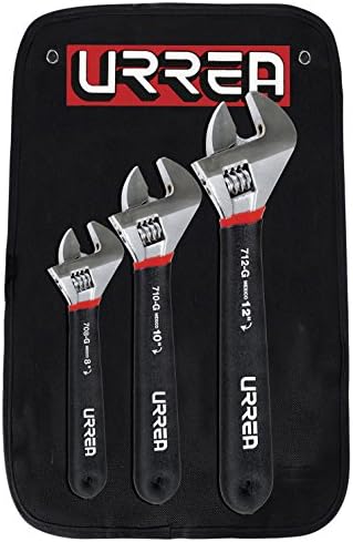 urrea 795 g (20,3 cm, 25,4 cm y 30,5 cm Cushion Grip llave inglesa  ajustable, 3-Piece : Todo lo demás - Amazon.com