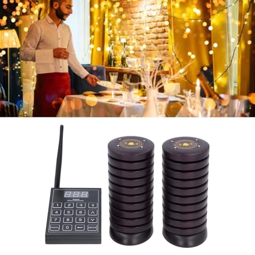 Trådlöst Restaurang Pager System med 20 Mottagare - EU
