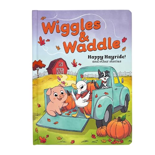 Wiggles & Waddle: Happy Hayride and Other Stories - A First Graphic Novel with Flaps for Early Readers, Ages 2-4