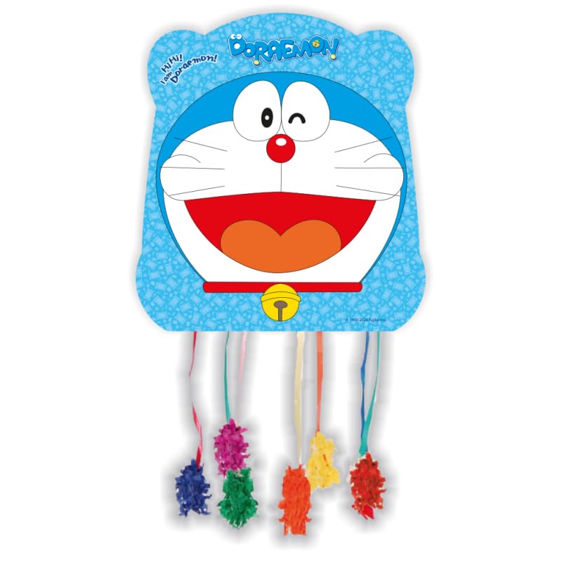 BeenSmile, PIÑATA BASIC DORAEMON, Artículos para Fiestas, Piñata para Rellenar con Juguetes o Chuches, Decoración de Fiestas Infantiles, Cumpleaños y Celebraciones