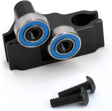 Aluminum Alloy Center Driveshaft High Speed Support Set Upgrade Parts for Arrma 1/7 Infraction Limitless Felony,Replace #ARA311027 Black
