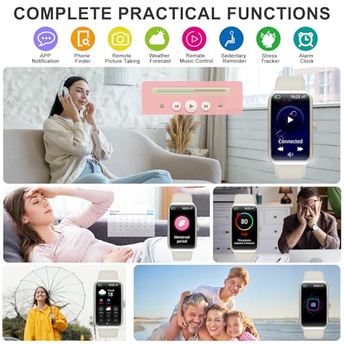 Image of Fitness Tracker, Step Counter with 24 /7 Heart Rate Blood Oxygen Sleep Monitor, Fitness Watch with 100+ Sports Modes, Waterproof Activity Smart Watches for Women Men Android iOS