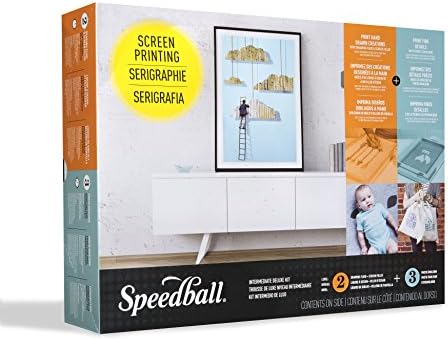 Speedball Intermediate Deluxe Kit for Silk Screen Printing, Includes Frame Base, Ink, Squeegee, Photo Emulsion