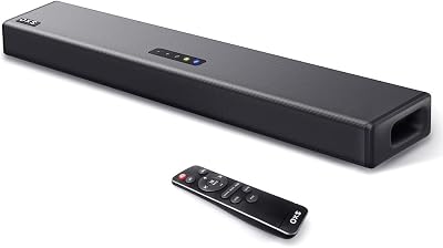 OXS S3 Barre de Son pour TV, Audio Home Cinéma avec Bluetooth 5.0, Basses Dynamiques, Son Ambiant 3D, Amélioration du Dialogue, compatible AUX/Optical/Coaxial, Modes Sonores Multiples, Fixation Murale