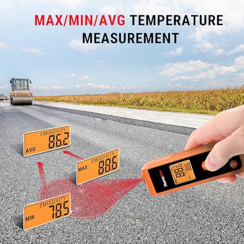 Image of LABART ThermoPro TP410 IR Thermometer Gun Non-Contact Laser Thermometer Gun for Cooking, Temperature Gun with Range -58℉~1022℉ for Pizza Oven Accessories, Griddle, Grill, HVAC, Engine (Not for Human)