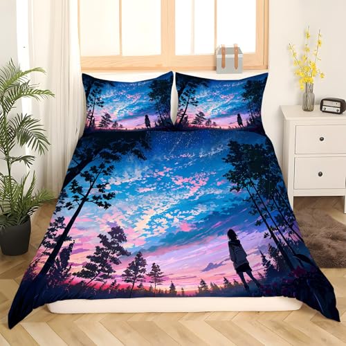 Housse couette en microfibre douce 200x200 pour un lit facile à border - 3
