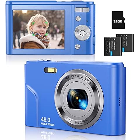 Digitalkamera, Autofokus-Punkt- und Shoot-Kamera, FHD 1080P 48MP Kinderkamera Cover