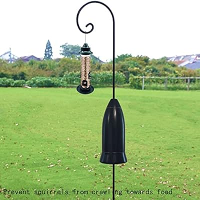 QINFANYU Lightweight Pole Mounted Baffle,Squirrel Baffle for Bird Feeder Outdoor Waterproof Baffle Easy to Install for Blocking out Squirrels Raccoons