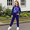 Fuojuvelie Kids Hoodie and Sweatpants Set Purple H... #2