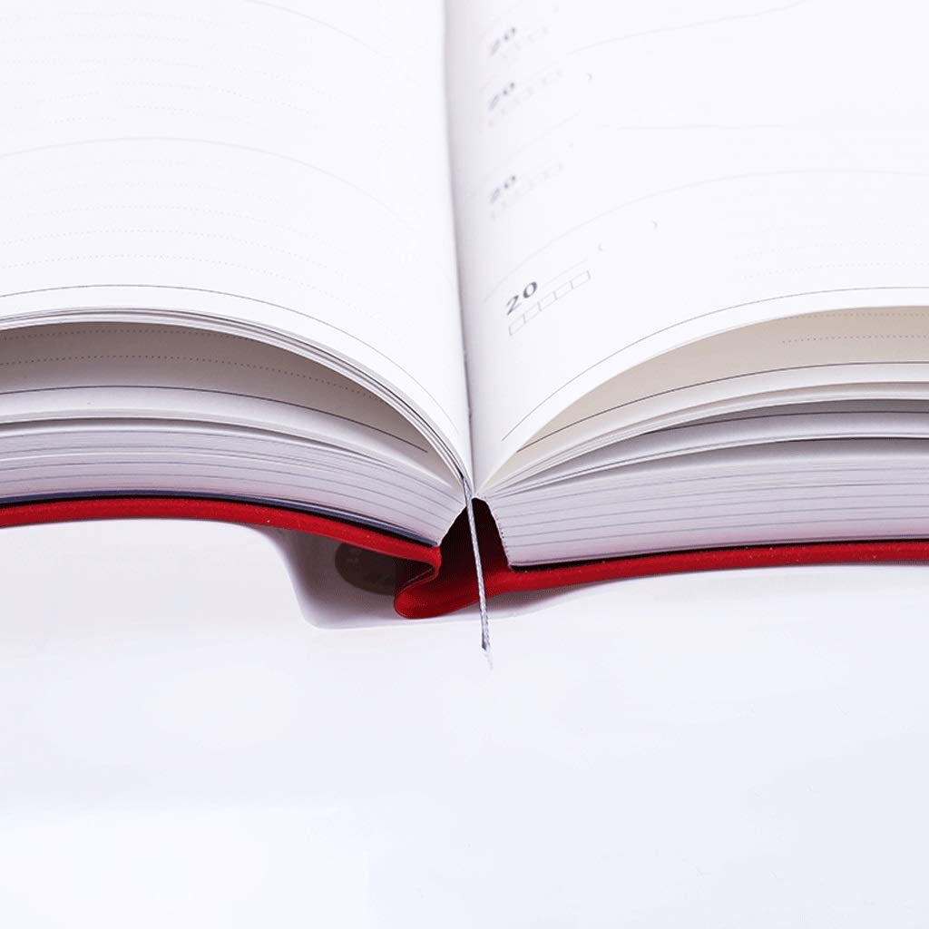 A5 Diario Imitación Cuero Superficie Suave Cuaderno Páginas Interiores Protección de Ojos Bloc de notAP Portátil Home School Suministros de Oficina (Color : Red)