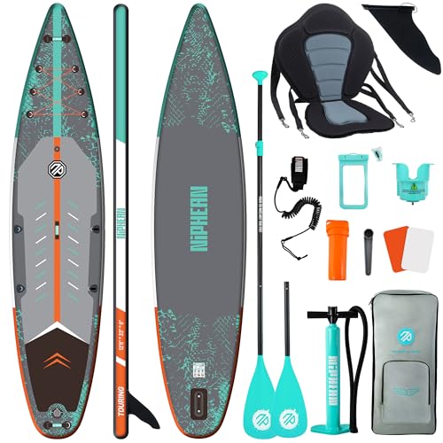 Niphean Stand Up Paddling Board, Extra Groß SUP für Touring, SUP Board mit (Anfängergeeignet) Balancierflügel, Stand Up ...