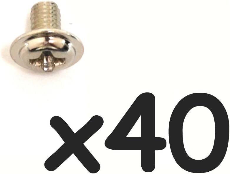 CUCUPAIOCosmos 40 Pieces M3 x 1/4 Inches Long Standoff PC Mounting Computer Motherboard Screws Replacement (Round)