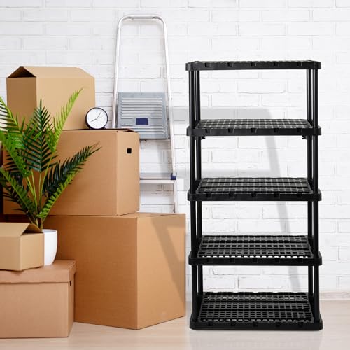 Gracious Living 91075MAXIT-1C 5 Shelf Knect-A-Shelf Ventilated Heavy Duty Storage Unit 18 X 36 X 72 Organizer System thumb #4