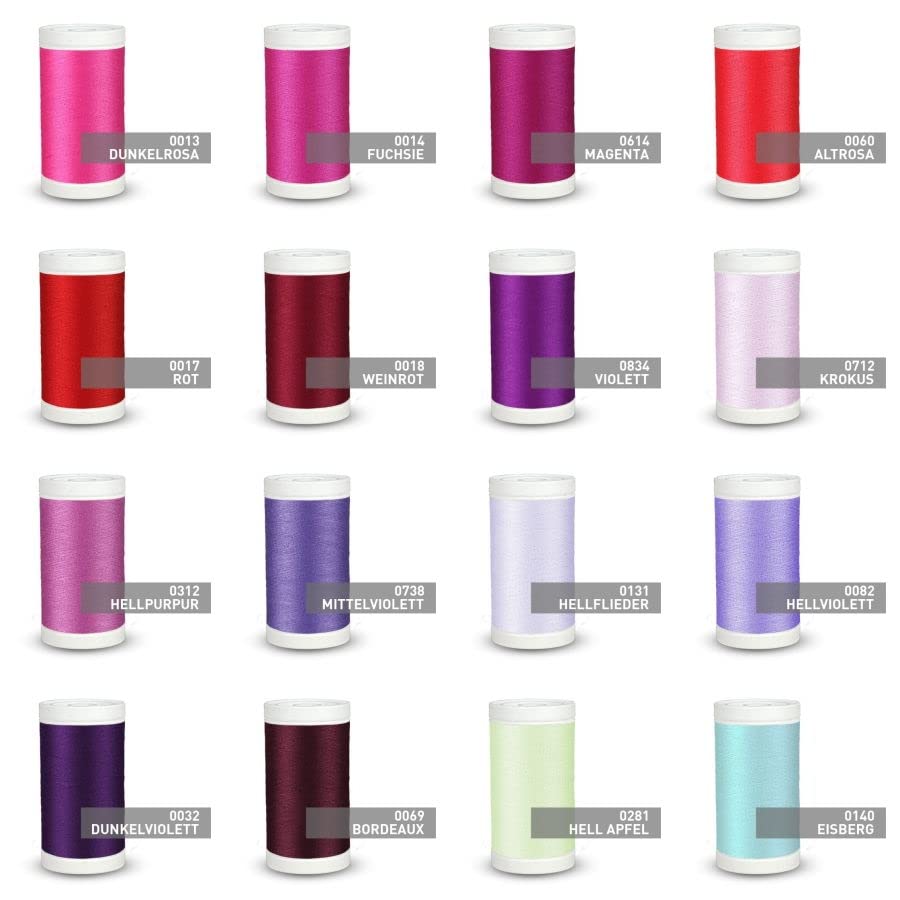 Nähgarn Nr. 120 Overlock - 80 Farben 500m Polyester