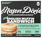 Mason Dixie Biscuit Co English Muffin Sandwich With Canadian Bacon, Egg & Cheese, 4.3 Oz