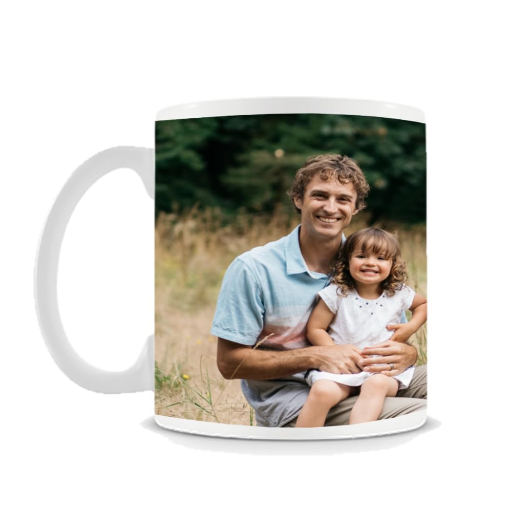 Personalised Multi Photo Collage Mug - 11oz White Ceramic, Memorable Gift for Family, Friends, Birthday, Any Special Occasion - Coffee Tea Mug (1 Photo)