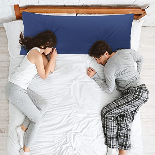 PiccoCasa Body Pillow Cover Egyptian Cotton Bolster Pillow Cases - Image 3