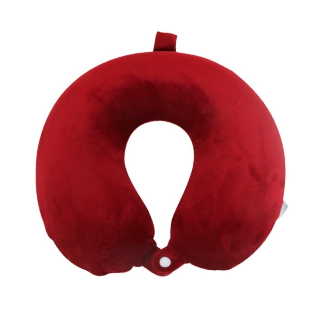 Poduszka Podróżna Poduszka Podróżna Z Pianki Memory Foam, Bawełniana Poduszka Podróżna Na Szyję, Zdejmowany Pokrowiec Do Samolotów Poduszka na Kark(Rot)