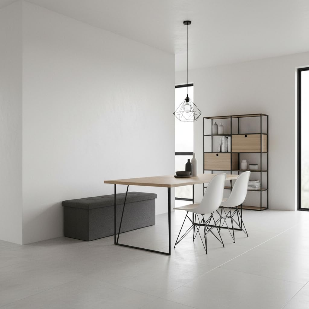 HOMYLIN Panca ad angolo da pranzo da 110 cm, design moderno e salvaspazio, perfetta per cucina e sala da pranzo, grigio