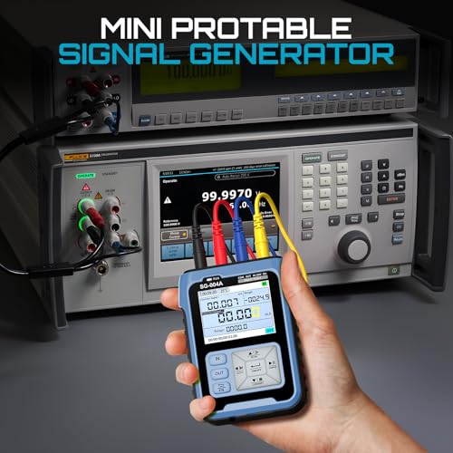 Image of Upgraded SG-004A Signal Generator, Seesii 4-20mA 0-24V Adjustable Analog Current Voltage Generator Simulator with Real-time Curve,Historical Record, Resistance Pressure Generator Calibrator