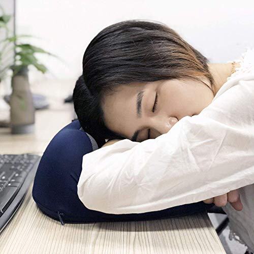 Image of Zollyss Memory Foam Travel Neck Pillow, U Shape Neck Pillow for Travel, Airplane, Car & Office, Soft Neck Support Pillow with Adjustable Lock and Washable Cover, Brown