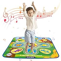 CHICIRIS Dinosaur Dance Mat for Kids, Heavy-Duty Electronic Dance Pad with 5 Modes, Indoor Fun for Children Aged 3 to 10