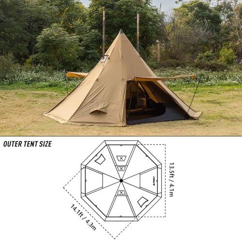 POMOLY Bromance 70 Pyramid Hot Tent