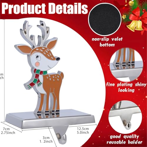 2PCS-Christmas-Tree-Stocking-Holder-Christmas-Reindeer-Stocking-Holders-Heavy-Duty-Metal-Stocking-Hanger-Mantle-Hooks-for-Mantel-Fireplace-Christmas-Party-and-Home-Decoration-2Tree-Reindeer 2PCS Christmas Tree Stocking Holder Christmas Reindeer Stocking Holders Heavy Duty Metal Stocking Hanger Mantle Hooks for Mantel Fireplace Christmas Party and Home Decoration 2Tree Reindeer
