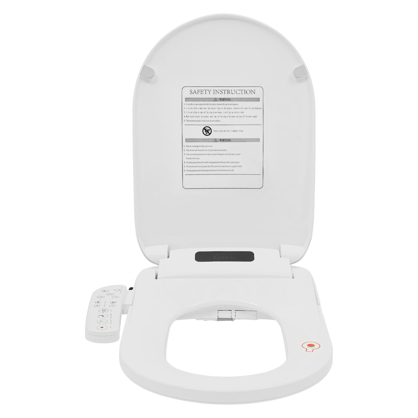 Bidet japonais anti-irritation : embout de toilette eau chaude en PP blanc