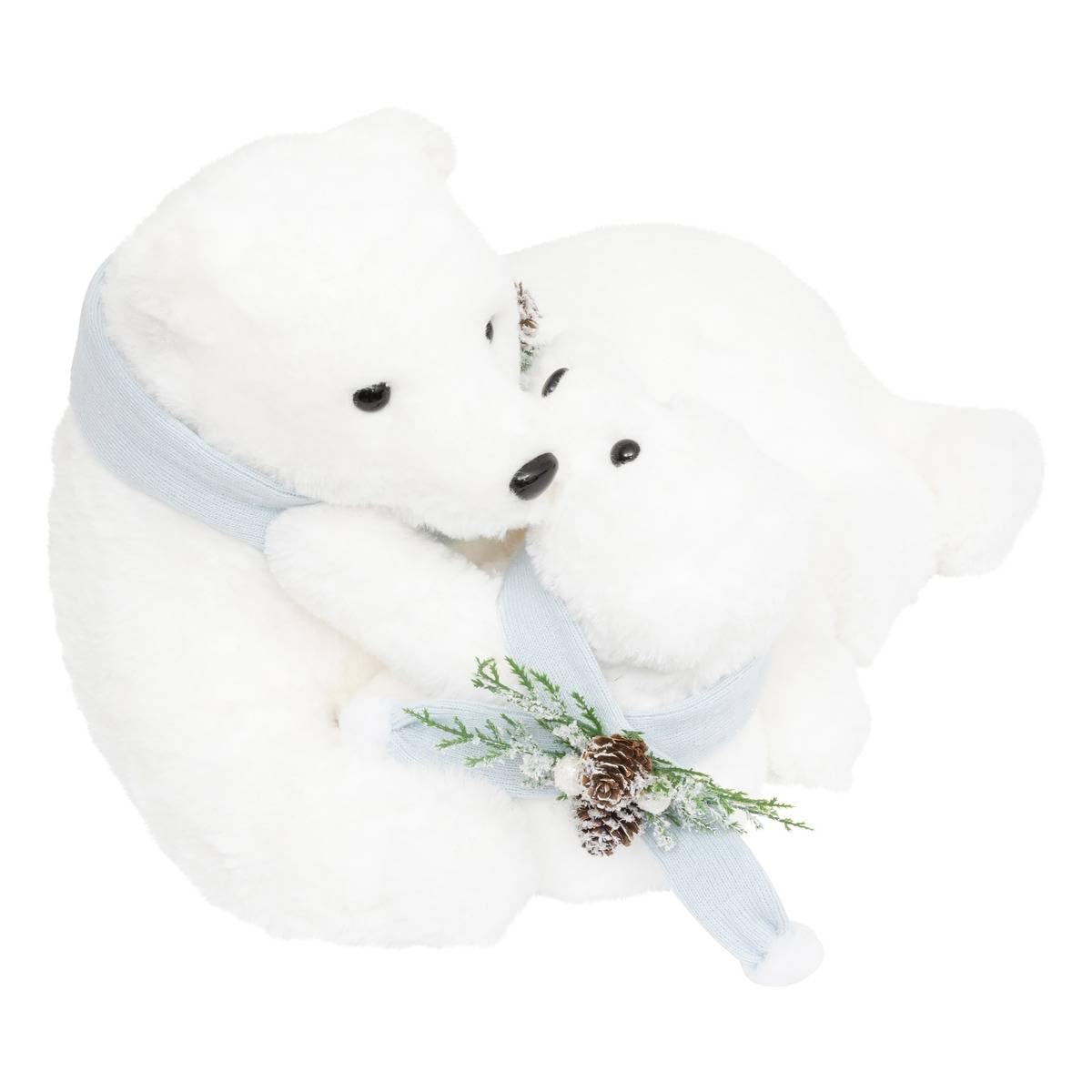Ours Bebe Echarpe Bleu l50 peluche rassurante pour calmer les pleurs