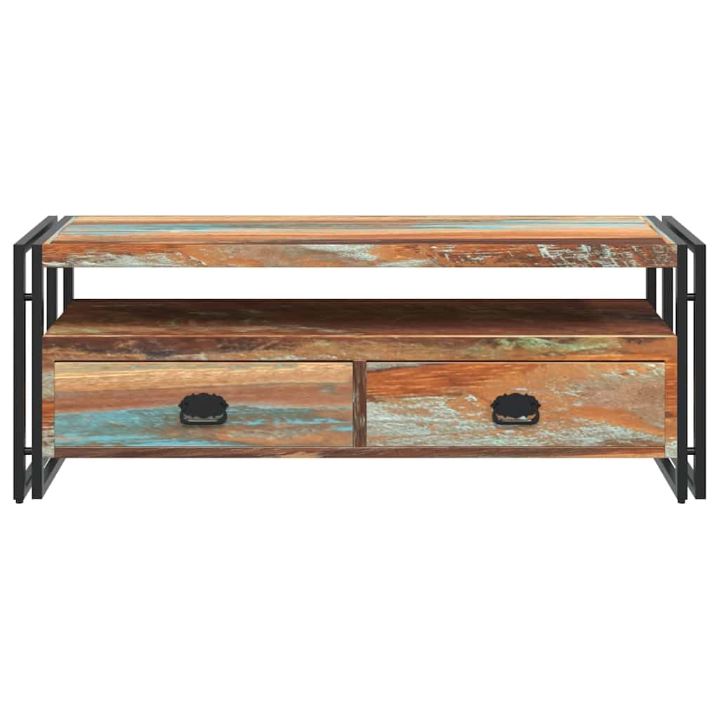 vidaXL Mobile Porta TV Armadietto Stile Rustico in Legno Massello Anticato