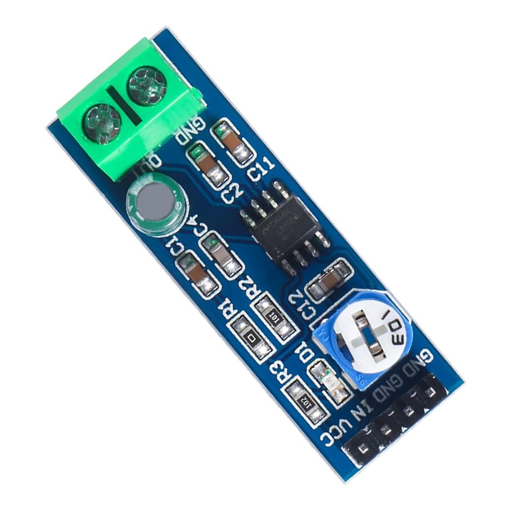Hexonix LM386 Audio Amplifier Module – 200 Times, 5V-12V Input, Adjustable 10K Potentiometer for DIY Audio & Speaker Projects-image-7
