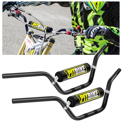 Datanly 2 Pcs 7/8" 22mm Dirt Bike Handlebars with Foam Pad