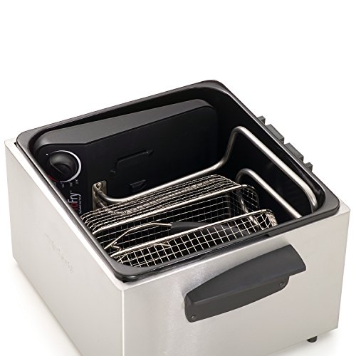 Presto 05466 Stainless Steel Dual Basket Pro Fry Immersion Element Deep Fryer