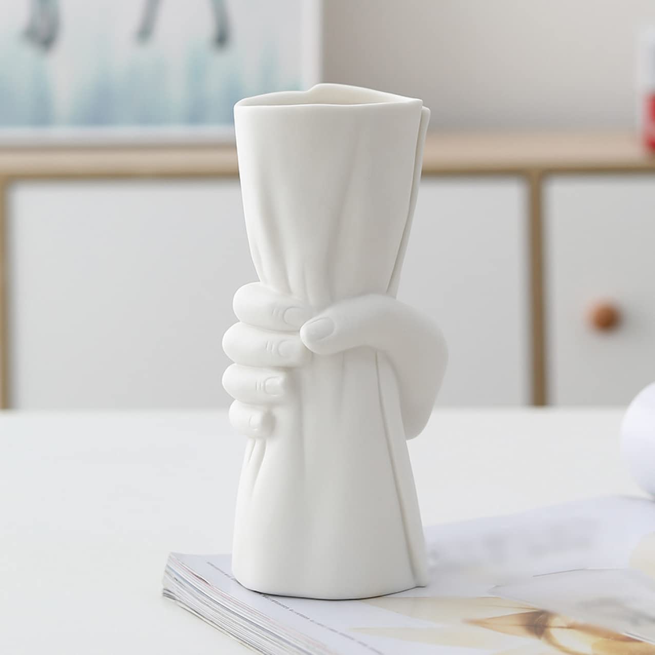 Amazon.co.jp: フラワーベース インテリア装飾 ins風 個性的 花瓶 陶器 