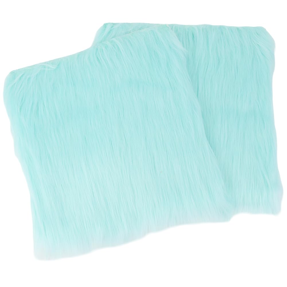 Tapis fausse fourrure bleu ciel pour fond de photographie de produit