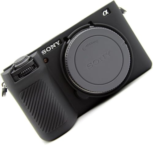 Miniatura 7 de BMAOLLONGB - Funda para cámara A6700, funda de silicona delgada y ligera para Sony Alpha A6700 (negro, liso)