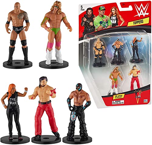 WWE Superstar Pencil Toppers, Set of 5 â€“ WWE Superstars for Writing, Party Decor, Toppers Gifts â€“ Daniel Bryan, John Cena, Undertaker and More by PMI