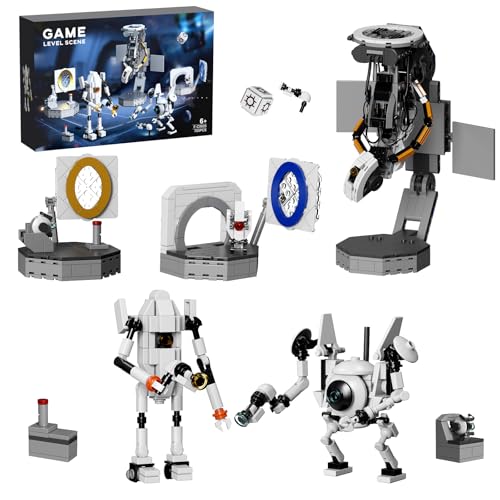 Portal Building Block Set, Awesome Glados Science Action Figure M...