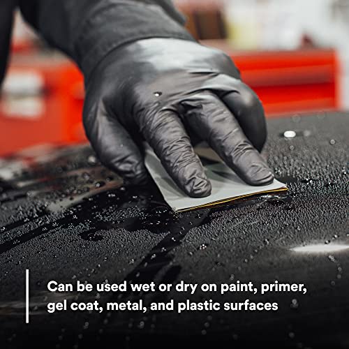 3M Wetordry Abrasive Sheet 401Q, 02023, 1500+ Grit, 5 1/2 in x 9 in, 50 Sheets, Fast Cutting, Auto Body Sanding, Paint Finishing - Thumbnail 4