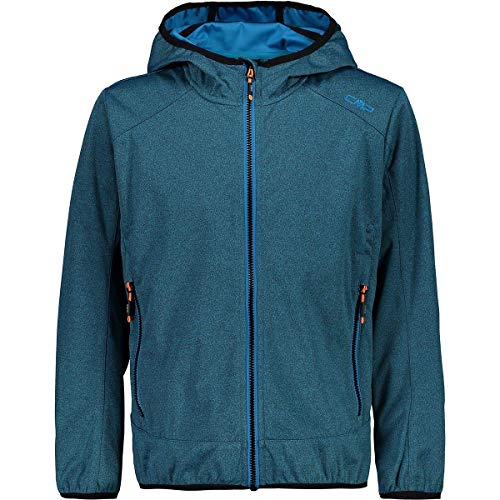 Preisvergleich Produktbild CMP Jungen Melange-Softshelljacke mit Fester Kapuze Jacke, Ottanio Mel, 140