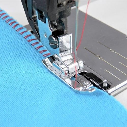 Image of ZENITH Overcasting Foot Pressure Foot Snap on Type for Automatic Electric Low Shank Sewing Machines Suitable for Usha Janome Brother Singer etc Steel Finish (Overcasting Foot)