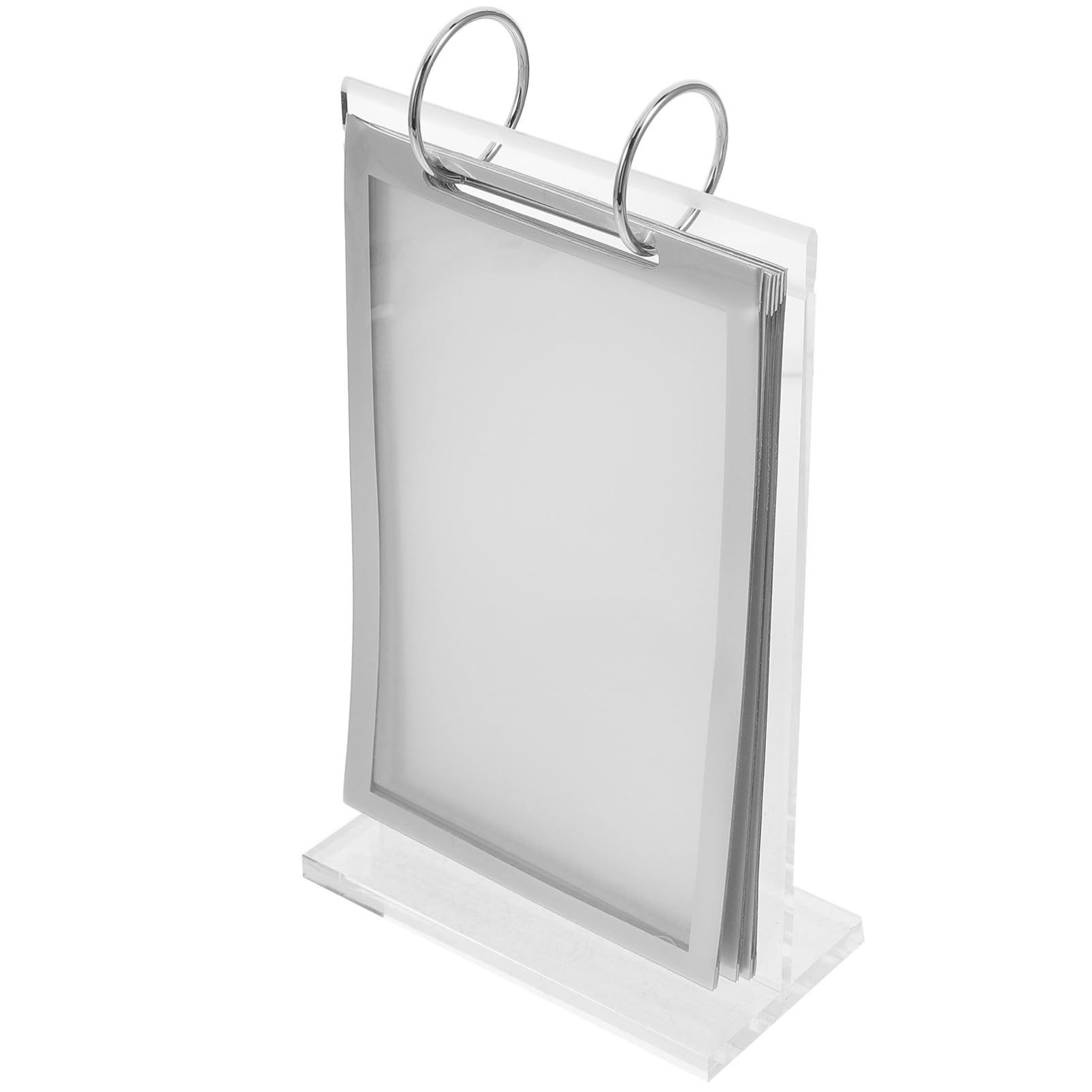SEWACC 5 Elegantes Caballetes Para Exhibir Menús Y Carteles Con Base Para Restaurantes Y Oficinas.